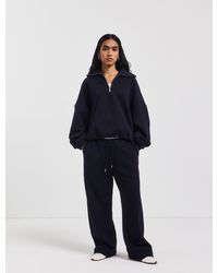 NINETY PERCENT - Straight Leg Sweatpant In Darkest Navy - Lyst
