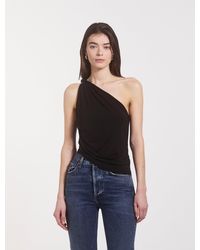 NINETY PERCENT - Cava Asymmetric Top In Black - Lyst