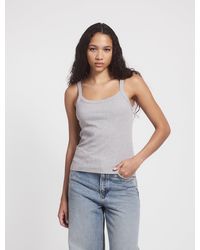 NINETY PERCENT - Ava Stretch Organic Cotton Rib Tank - Lyst