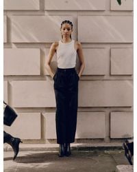 NINETY PERCENT - Organic Cotton Denim Trousers In Black - Lyst