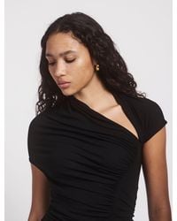 NINETY PERCENT - Scarab Micromodal Cut Out Top In Black - Lyst