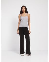 NINETY PERCENT - Stretch Tm Long Sleeve Collar Top - Lyst