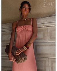 NINETY PERCENT - Kenzel Dress In Melon - Lyst