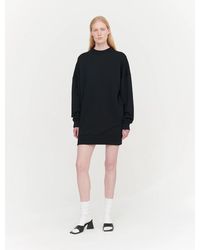 Ninetypercent - Brielle Sweatshirt Dress In Black - Lyst