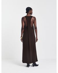NINETY PERCENT - Siq Dress In Bitter Chocolate - Lyst