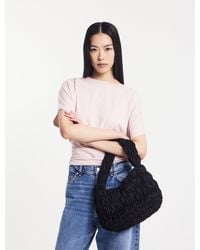 NINETY PERCENT - Wren Rouch Hem Tee In Dusk Pink - Lyst