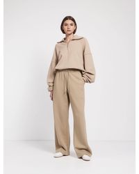 NINETY PERCENT - Straight Leg Sweatpant In Taupe - Lyst