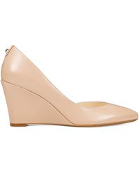 nine west jazzin almond toe wedges