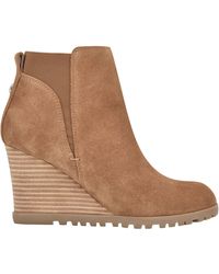 nine west joanis wedge bootie
