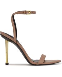 Nine West Reina Ankle Strap Sandals in White - Lyst