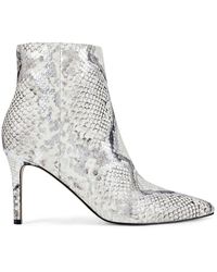 nine west ranfield leather cap toe bootie