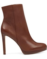 nine west quanette platform booties