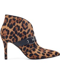 nine west leopard ankle boots