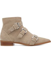 nine west ranfield leather cap toe bootie