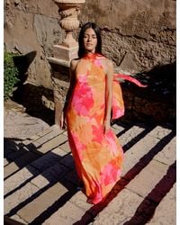 Nobody's Child - And Floral Halterneck Nala Maxi Dress - Lyst