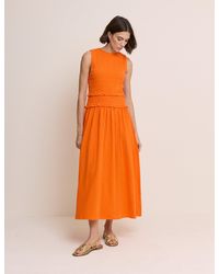 Nobody's Child - Shirred Bodice Ingrid Midi Dress - Lyst