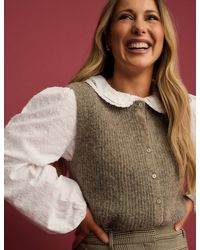 Nobody's Child - Broderie Anglaise Peter Pan Collar Blouse - Lyst