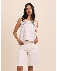 Nobody's Child - Drawstring Bermuda Denim Shorts - Lyst