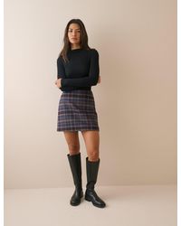 Nobody's Child - And Tartan Wool-Blend Mini Skirt - Lyst