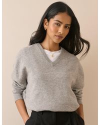Nobody's Child - V-Neck Wool Jumper - Lyst