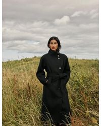 Nobody's Child - Wool-Blend Funnel Neck Coat - Lyst