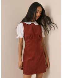 Nobody's Child - Auburn Cord Vicky Mini Dress - Lyst