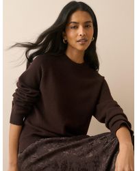 Nobody's Child - Ribbed Trim Wool Jumper - Lyst