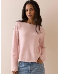 Nobody's Child - Slash Neck Knitted Jumper - Lyst