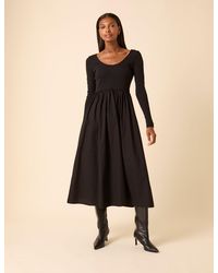 Nobody's Child - Scoop Neck A-Line Midi Dress - Lyst