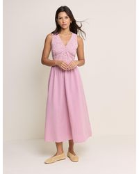 Nobody's Child - Gingham Sleeveless Eliza Midi Dress - Lyst