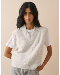 Nobody's Child - Marl V Neck Knitted Vest - Lyst