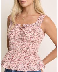 Nobody's Child - Floral Shirred Top - Lyst