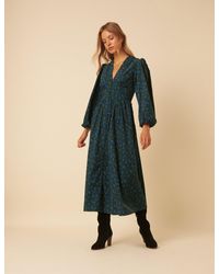 Nobody's Child - Floral Printed Cord Starlight Midi Dress - Lyst