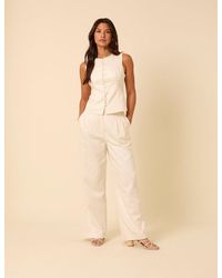 Nobody's Child - Tailored Wide Leg Trousers - Lyst