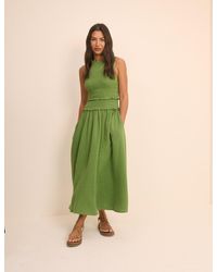 Nobody's Child - Shirred Bodice Ingrid Midi Dress - Lyst