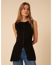 Nobody's Child - Longline Knitted Waistcoat - Lyst