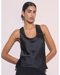 Nobody's Child - Satin Scoop Neck Tank Top - Lyst