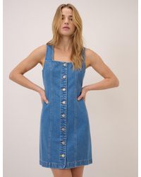 Nobody's Child - Denim Harvey Fitted Mini Dress - Lyst