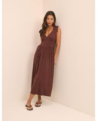 Nobody's Child - Polka Dot Jersey Addison Midi Dress - Lyst