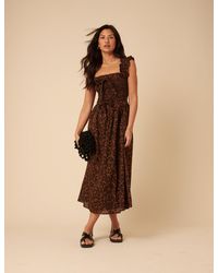 Nobody's Child - Ditsy Floral Christina Midi Dress - Lyst