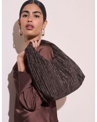 Nobody's Child - Pleated Satin Shoulder Bag - Lyst