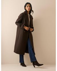 Nobody's Child - Chocolate Wool-Blend Coat - Lyst