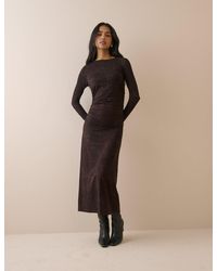 Nobody's Child - Snake Print Jersey Laurella Midi Dress - Lyst
