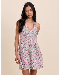 Nobody's Child - Floral Halterneck Lynette Mini Dress - Lyst