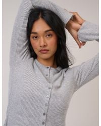 Nobody's Child - Ribbed Longline Cardigan - Lyst
