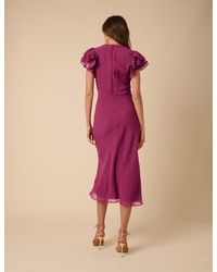 Nobody's Child - Frill Sleeve Layla Midi Dress - Lyst
