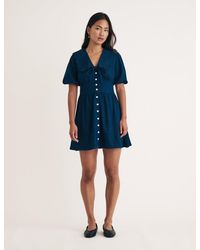 Nobody's Child - Dark Wash Denim Birdie Mini Dress - Lyst