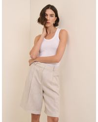 Nobody's Child - Bermuda Linen-Blend Tailored Shorts - Lyst