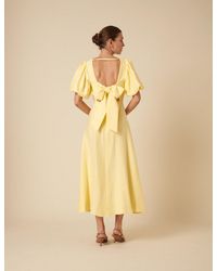 Nobody's Child - Butter Puff Sleeve Zola Midi Dress - Lyst