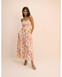 Nobody's Child - Floral Bandeau Alice Midi Dress - Lyst